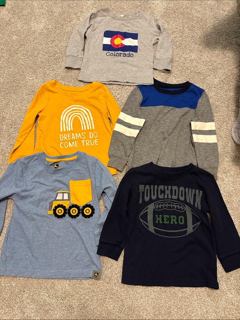 Name brand boys Long-Sleeve Shirt Bundle 2T